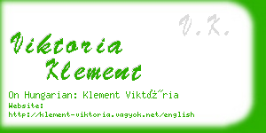 viktoria klement business card